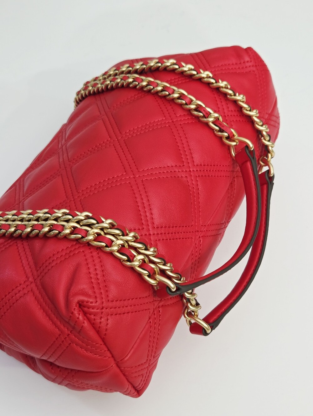 LIKE NEW TORY BURCH FLEMING SOFT CONVERTIBLE SHOULDER BAG - BRILLIANT RED - Picture 5 of 11